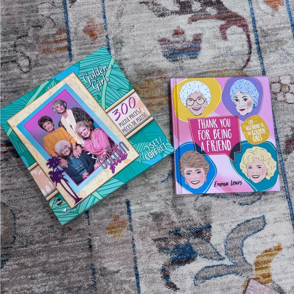Golden Girls Puzzle and Book Set Gift